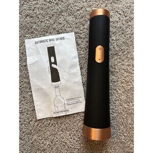 MerchSource Automatic Wine Opener Black Never Used. Comes with foil cutter